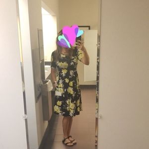 Black and Yellow Floral Dress